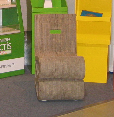 дизайнерский картонный стул