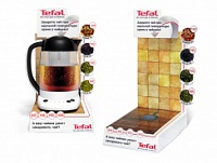 Рекламный полочный дисплей для чайника Tefal