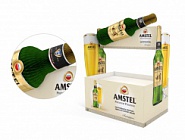 Паллетная декорация Amstel. Бутылка на топпере из гофрированной бумаги