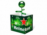 Паллетная выкладка Heineken c топпером